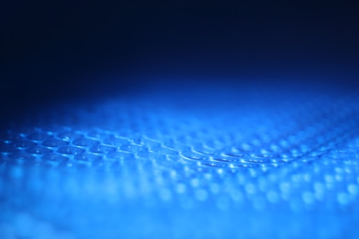 Close up picture of solar pool cover