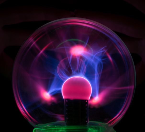 pink and green light fixture