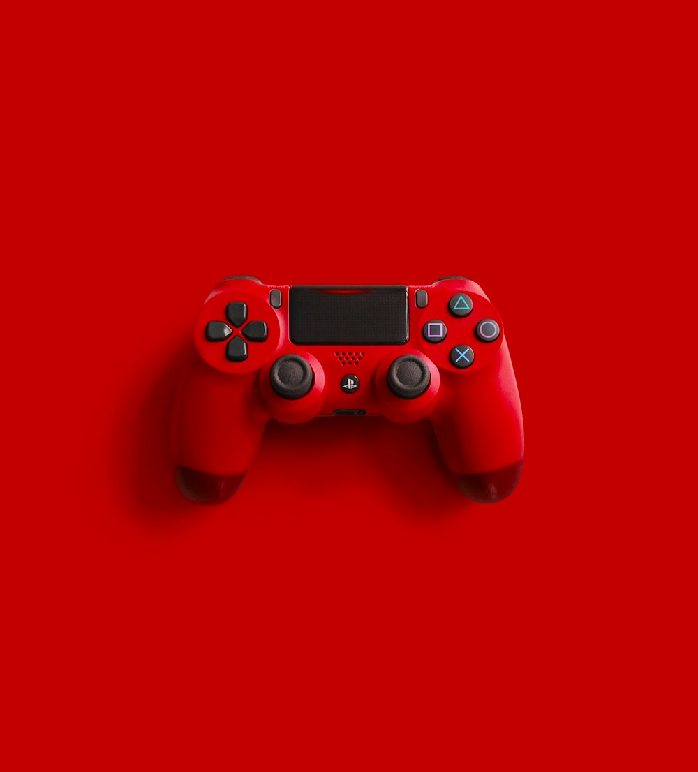 vermelho sony ps 4 controlador de jogo