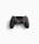 A black video game controller with various buttons and dual analog sticks, placed against a white background. It includes iconic PlayStation symbols such as triangles, circles, crosses, and squares on its buttons.