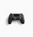 A black video game controller with various buttons and dual analog sticks, placed against a white background. It includes iconic PlayStation symbols such as triangles, circles, crosses, and squares on its buttons.