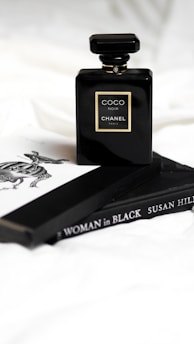 black and gold perfume bottle: luxury beauty products in 2024
