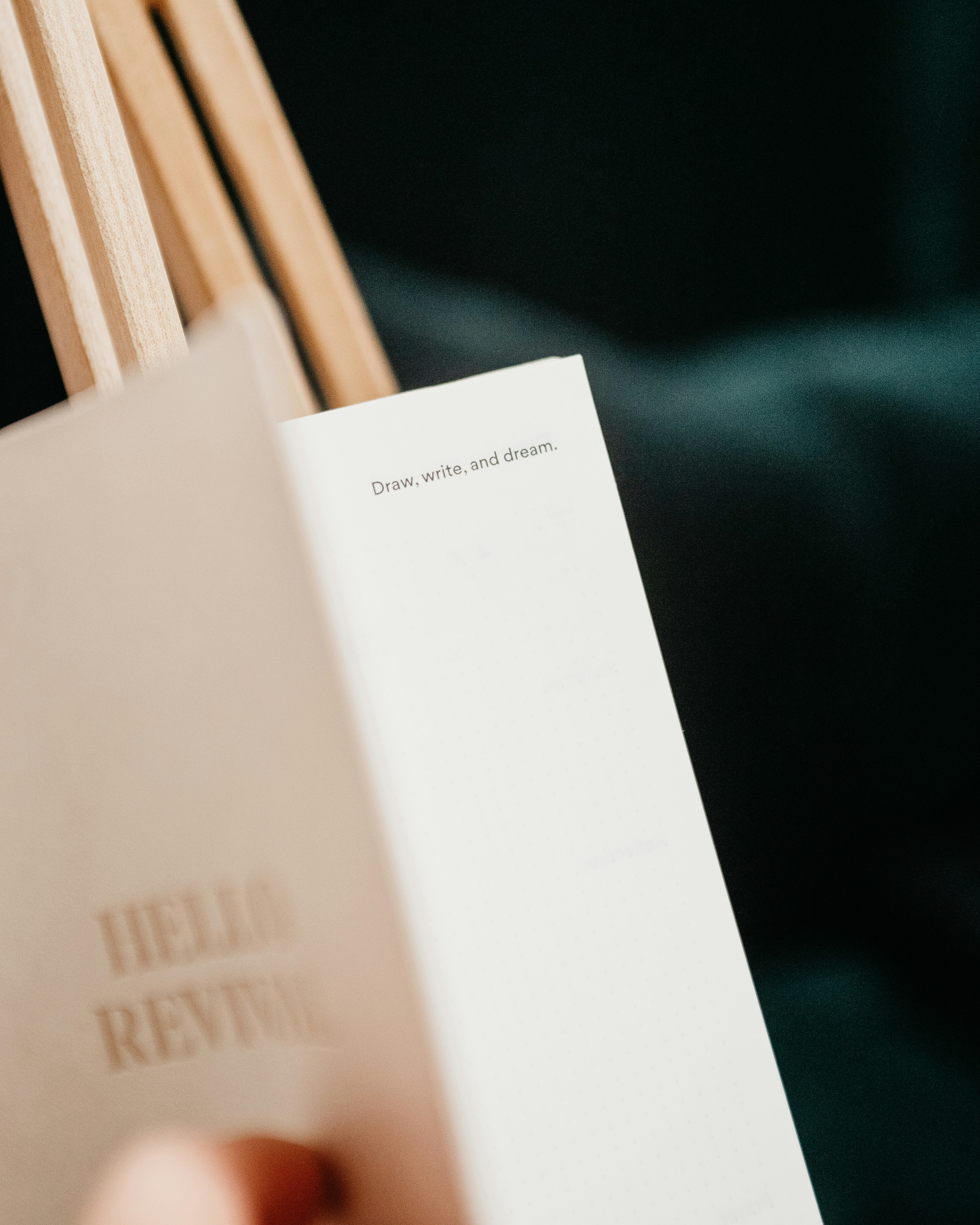 white printer paper on blue textile