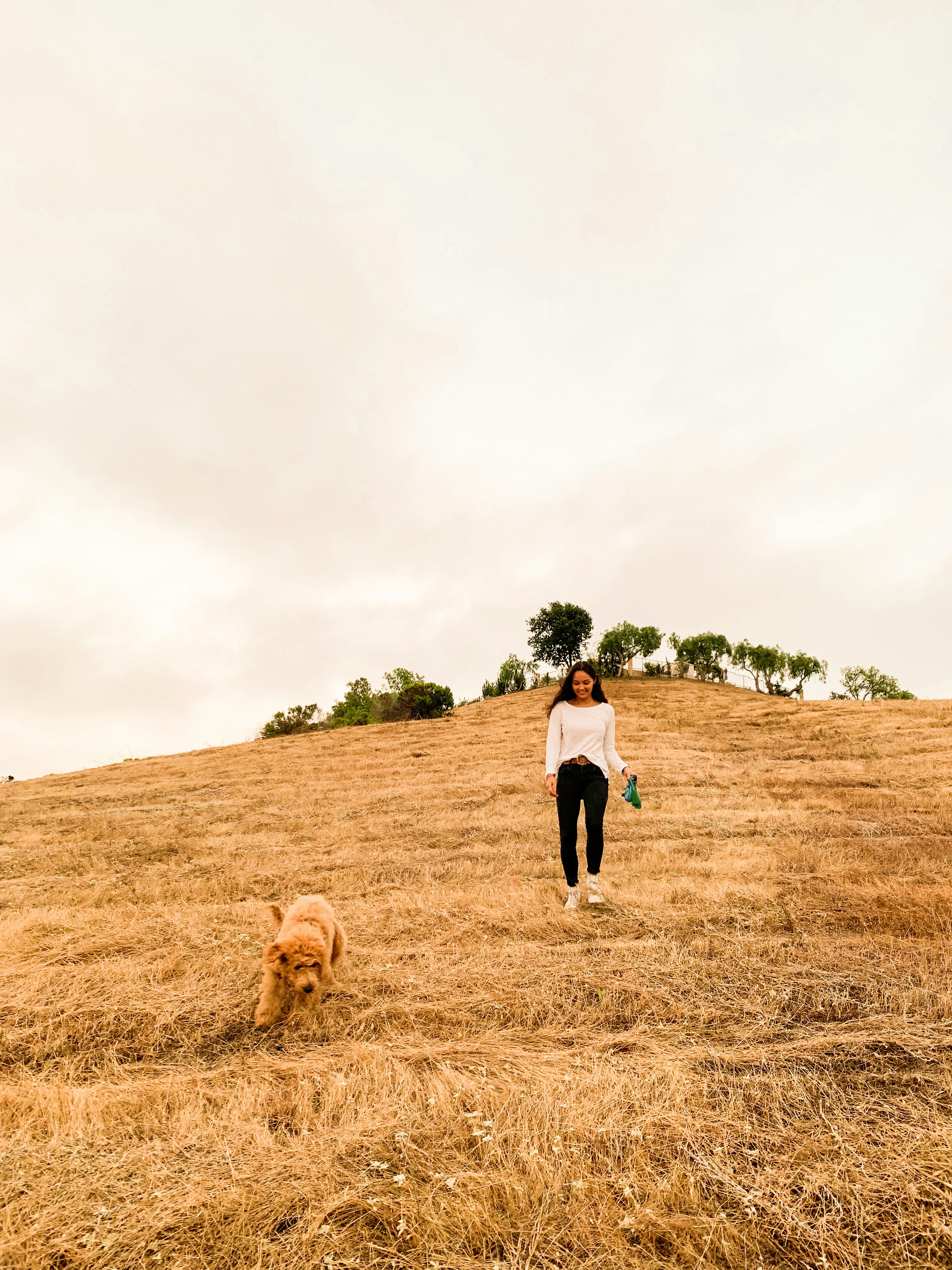 man and woman walking on brown grass field during daytime