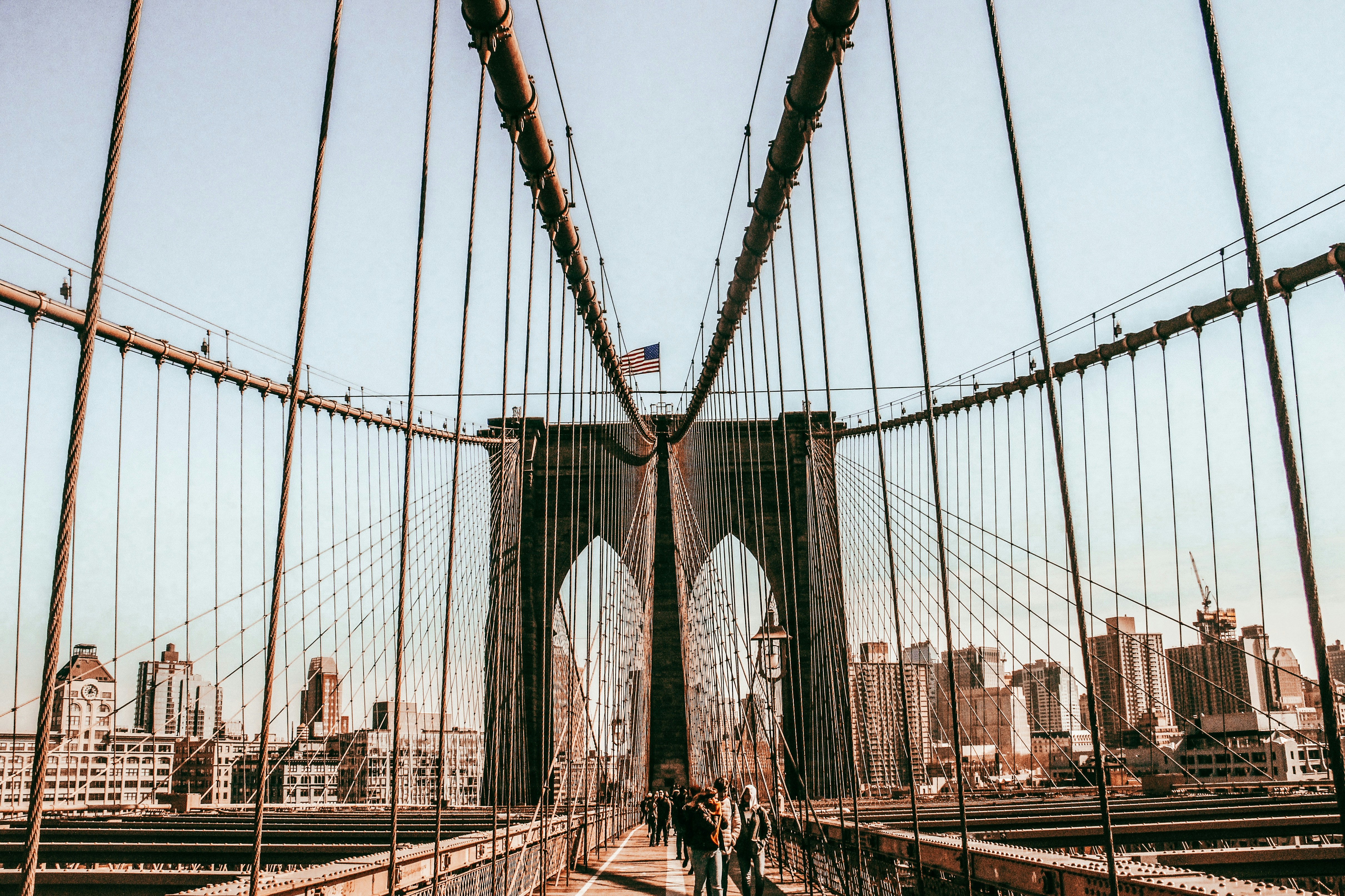 brown and black bridge during daytime