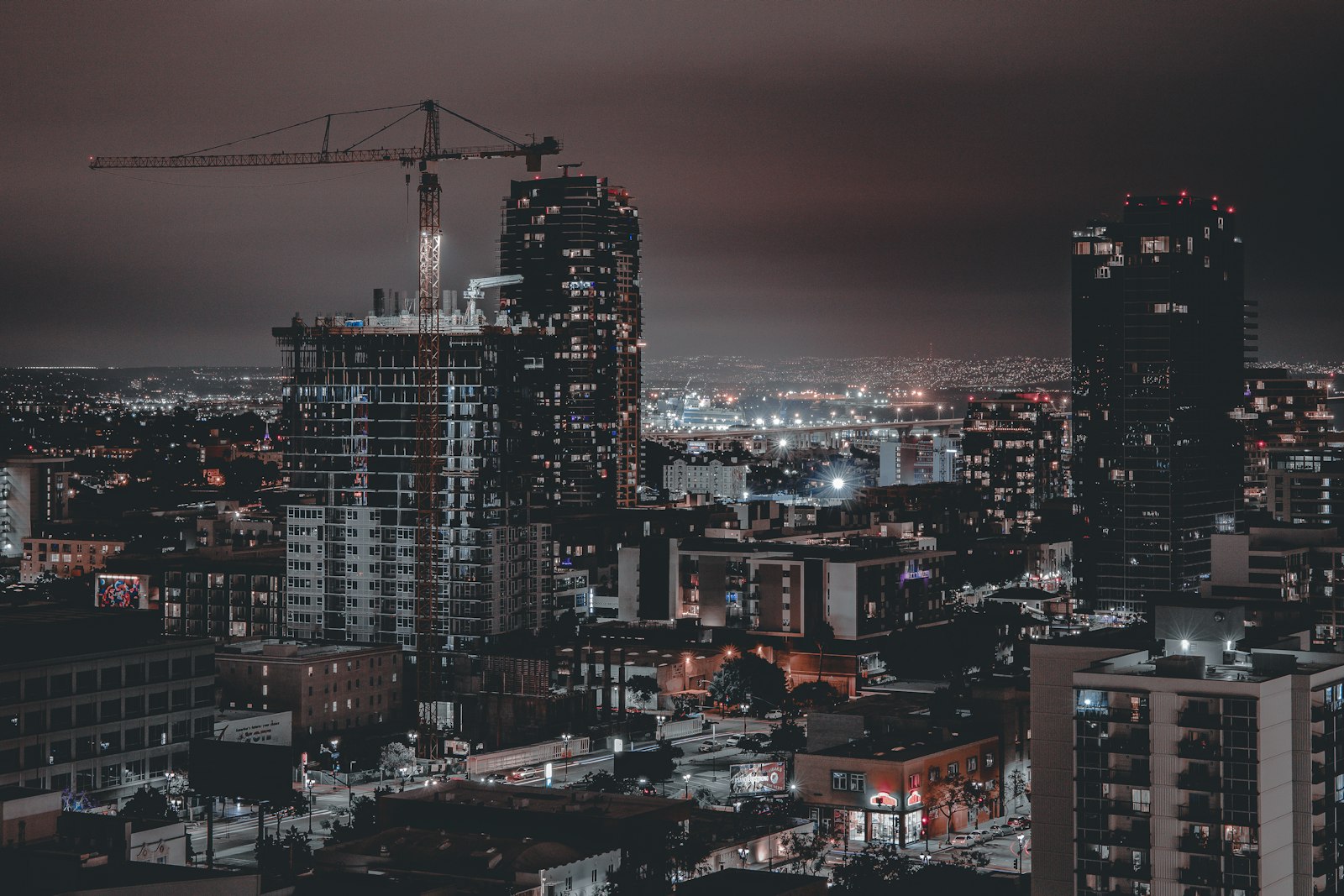 San Diego skyline at twilight reflecting on the bay
