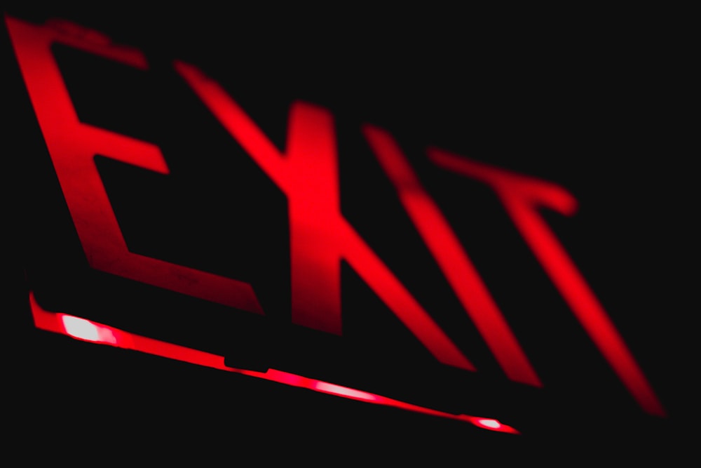 red and black x sign