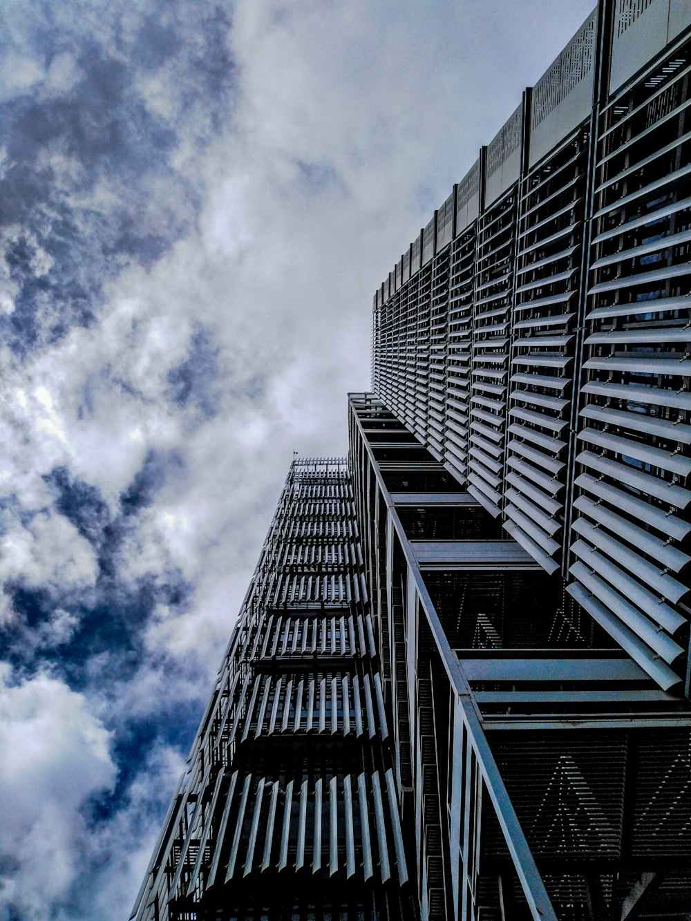 low angle photography of high rise building