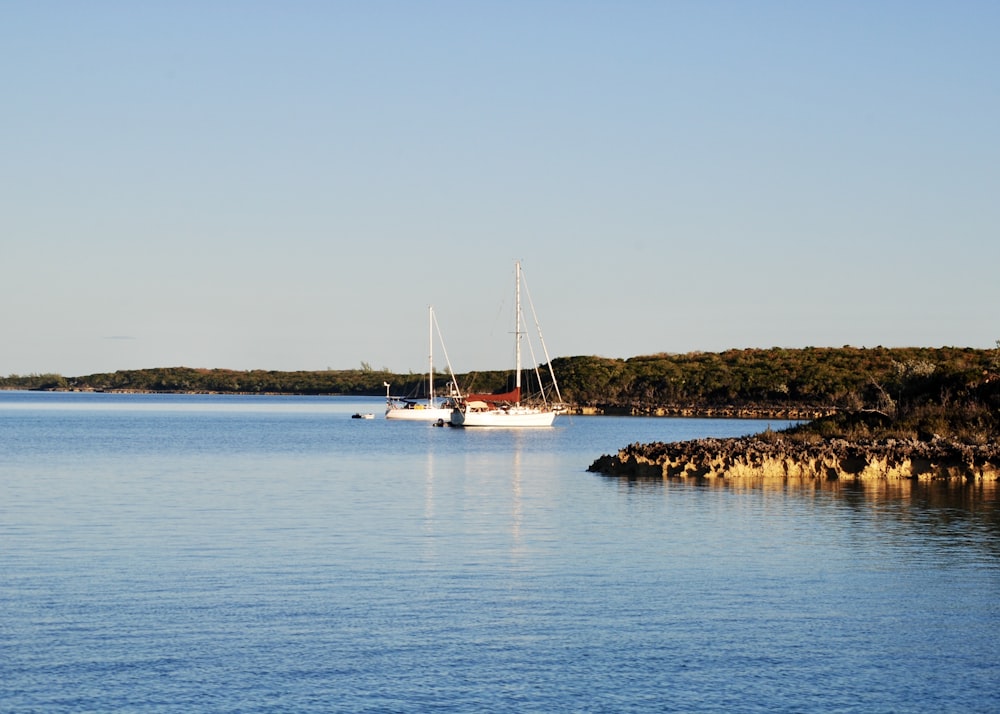 white boat on sea during daytime