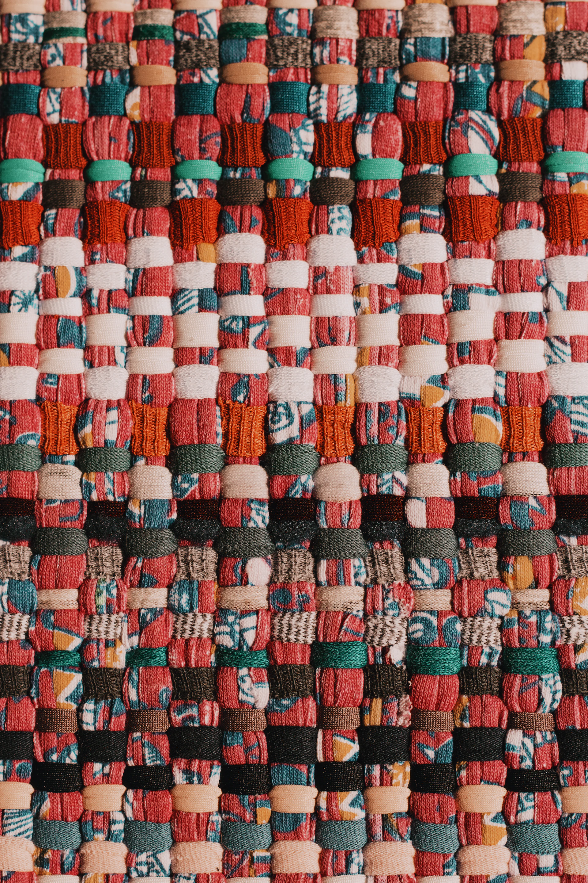 Handwoven rag rug