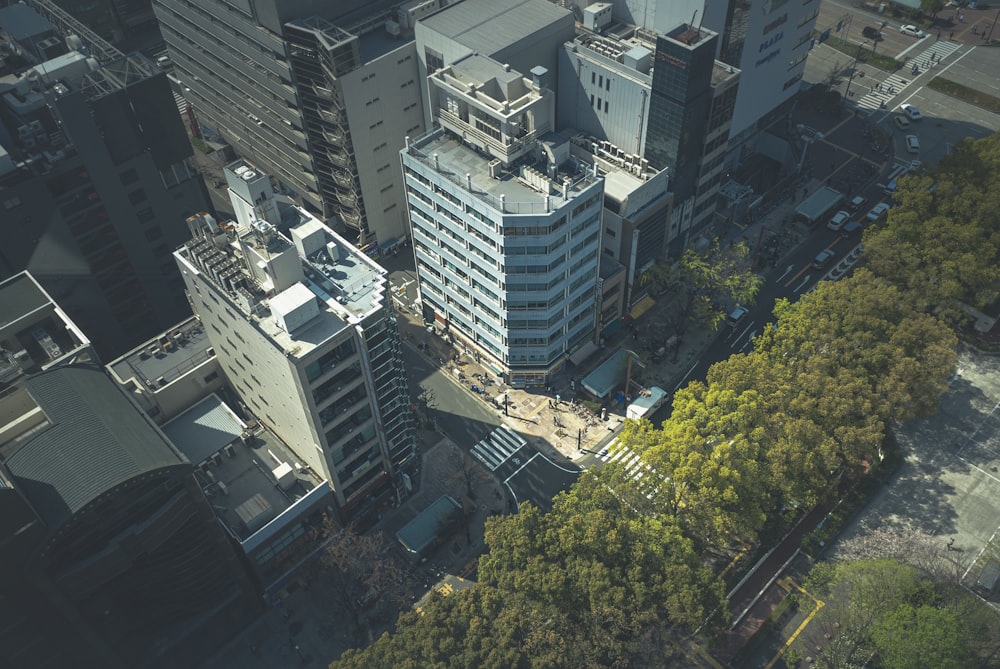 aerial view of city buildings during daytime