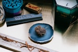 An assortment of rolling papers and accessories in a creative layout.