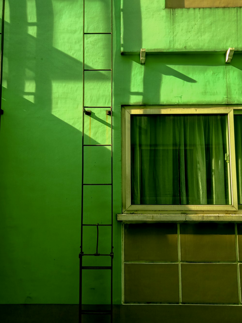 white wooden framed glass window