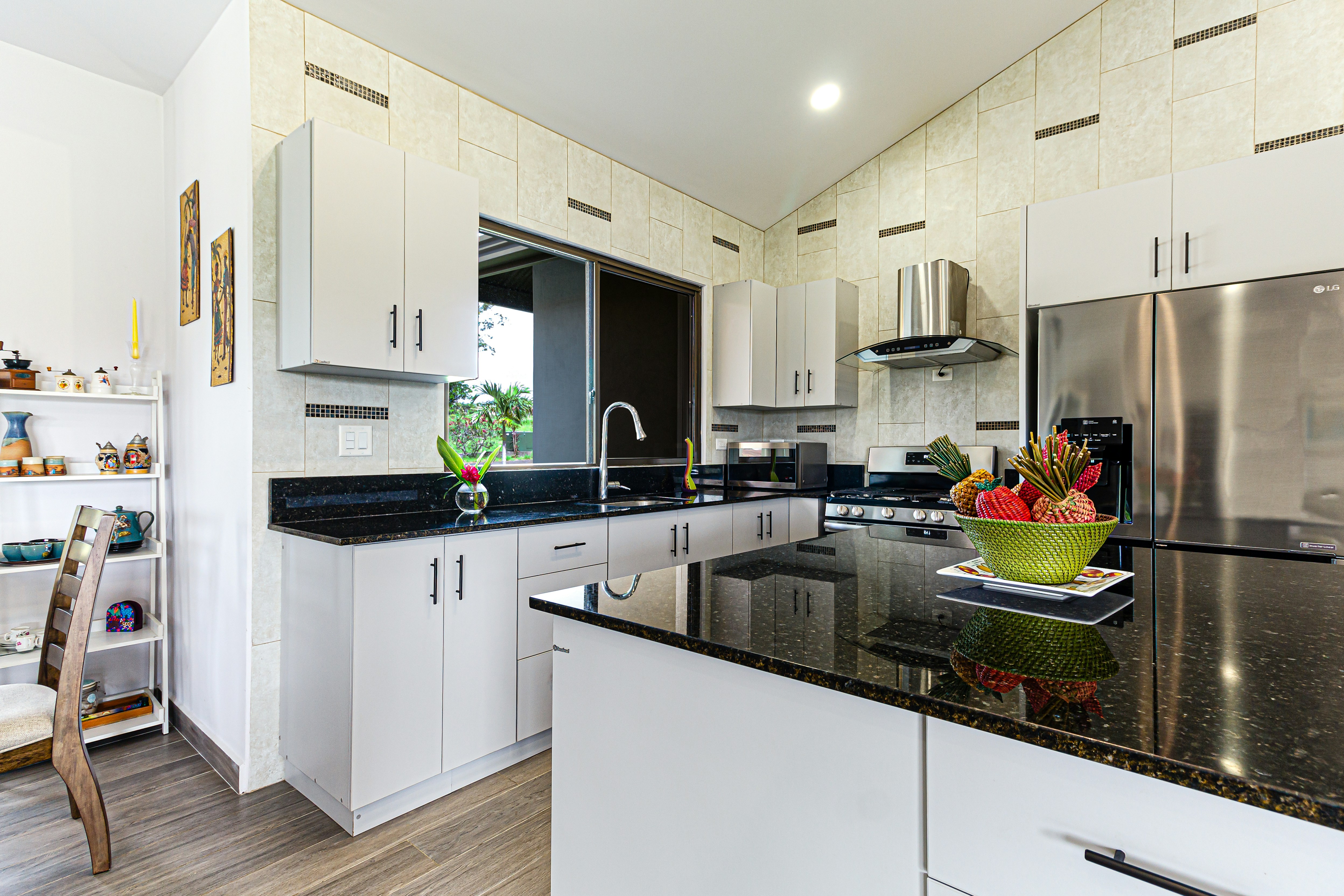 white wooden kitchen cabinet and sink