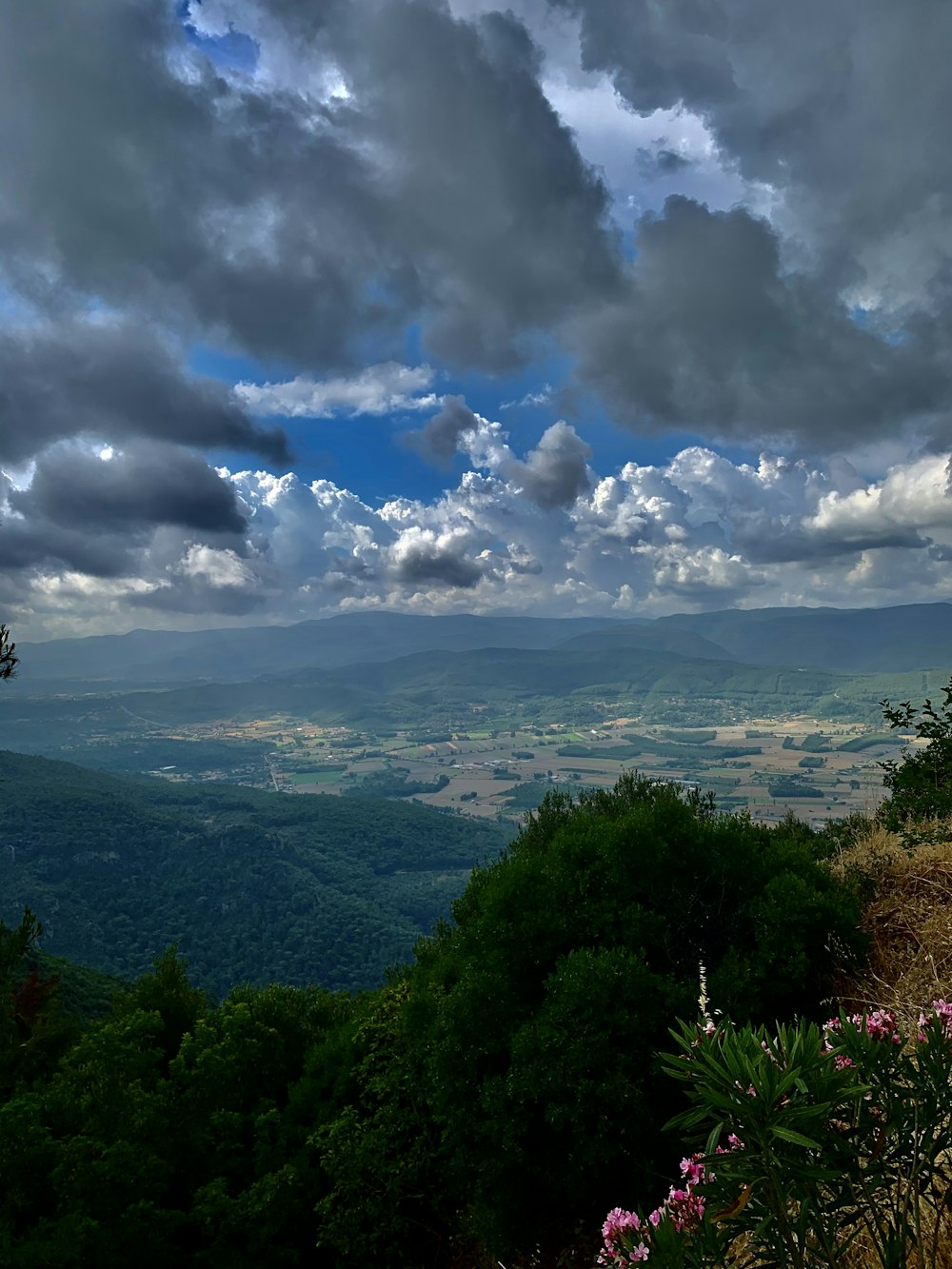 green trees and mountains under white clouds and blue sky during daytime