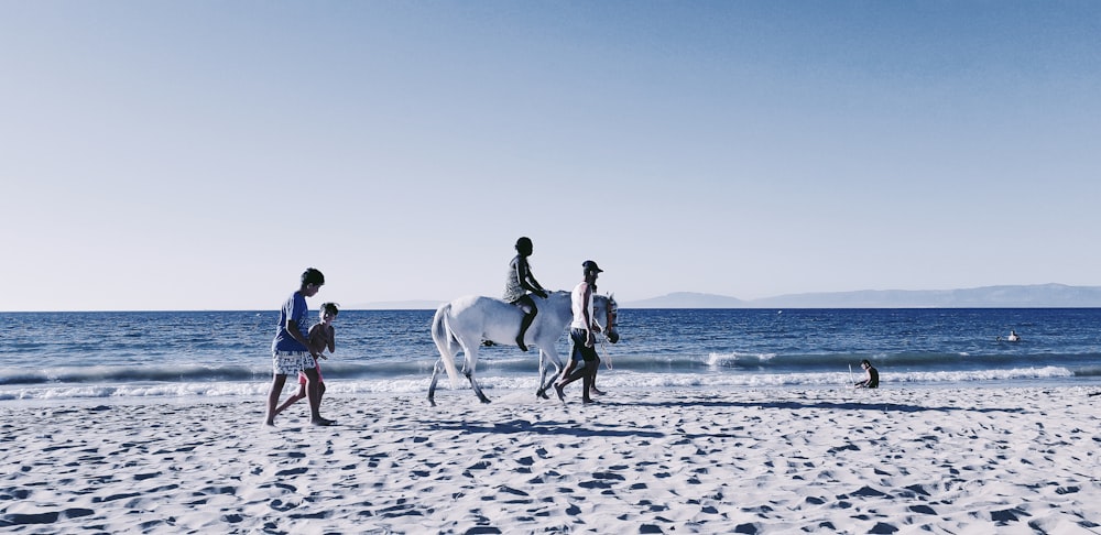 people walking on beach during daytime