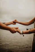 A serene, soft-toned image symbolizing connection and hope among people.