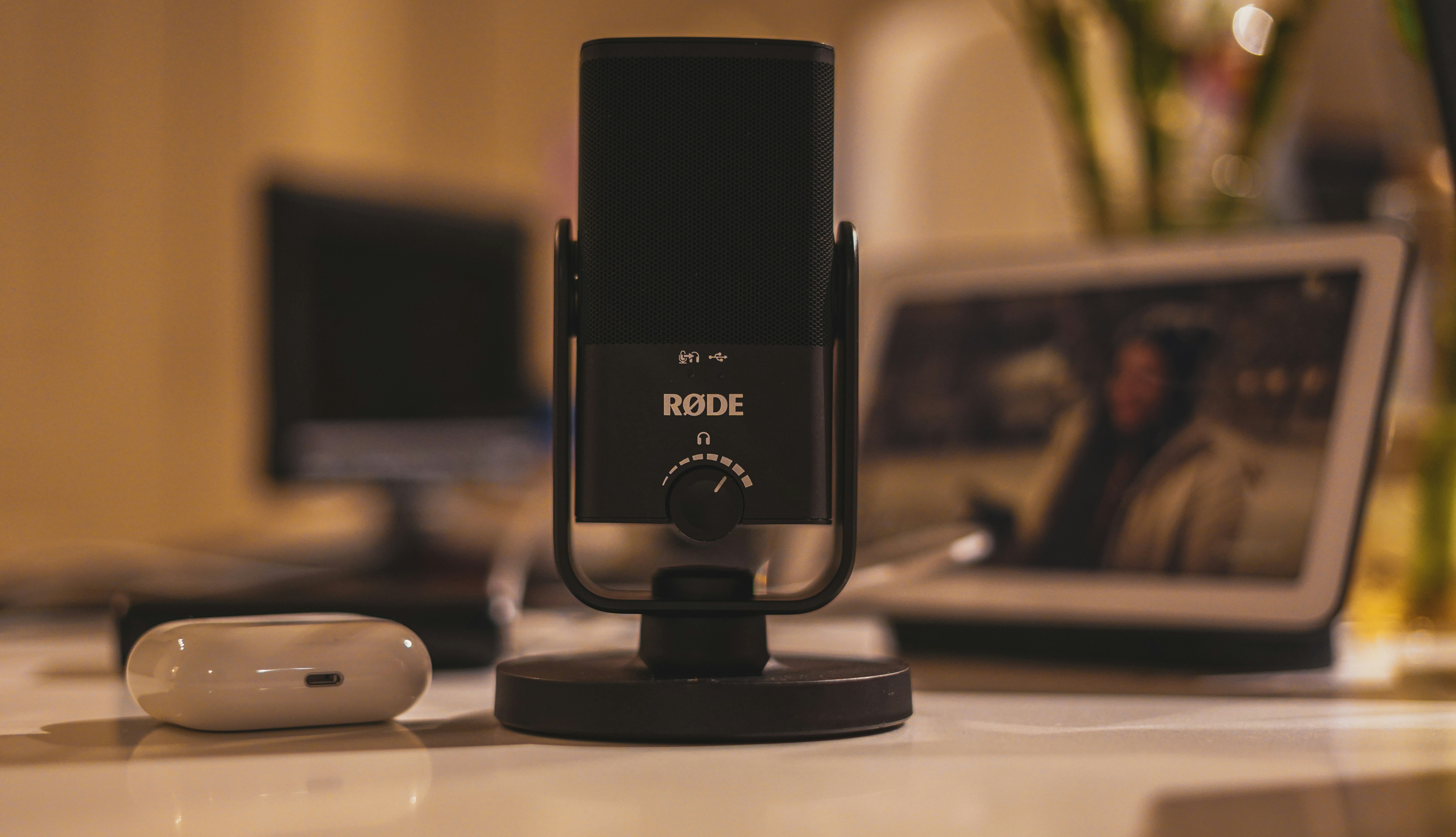 black sony speaker on white table