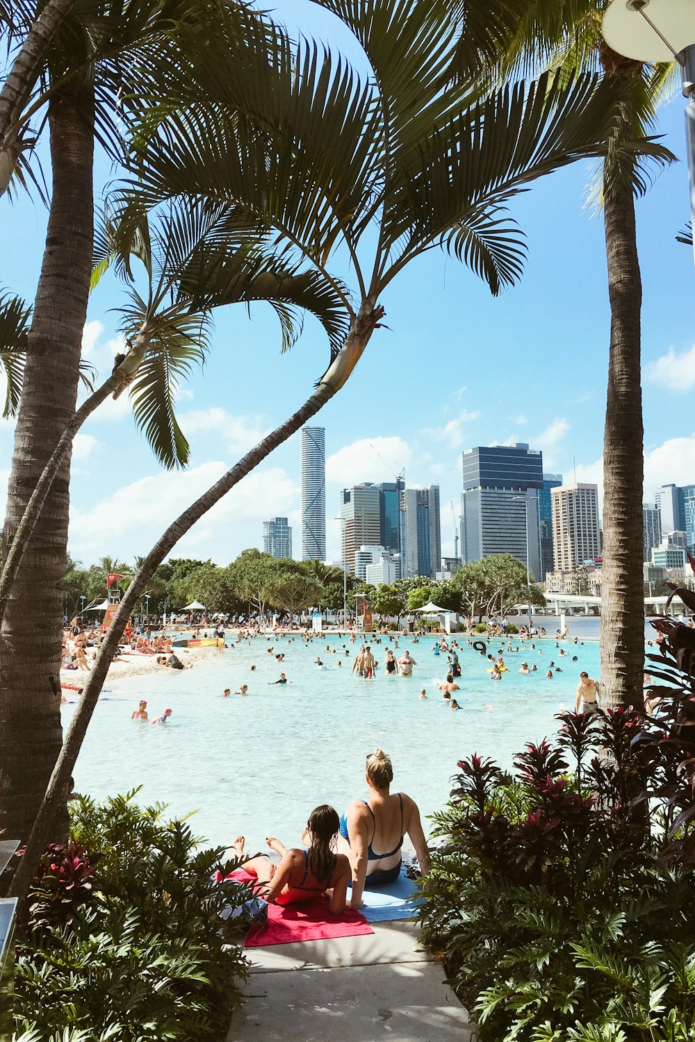 people on beach during daytime