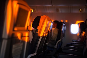 black and yellow bus seats