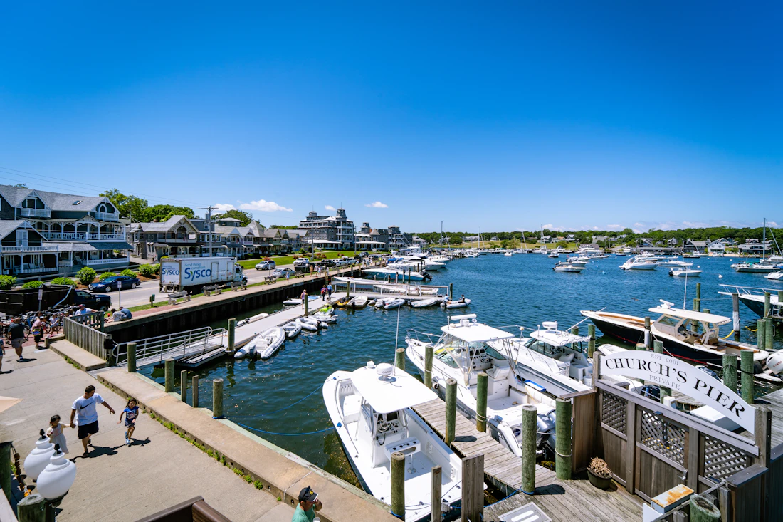 Harbour filled with vessels