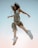 woman in white dress jumping