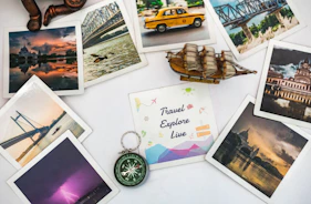 happy birthday greeting card on white table