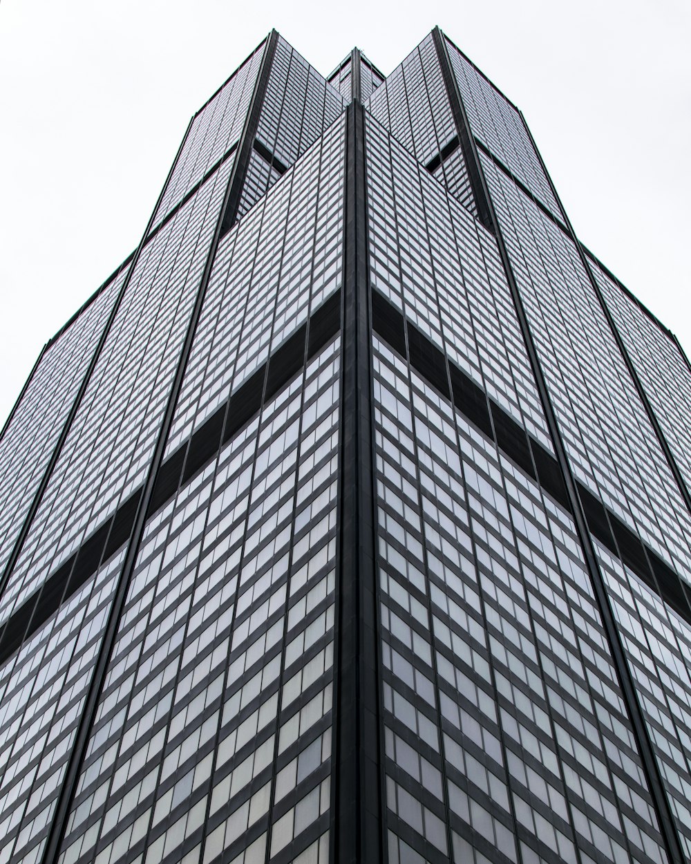 low angle photography of high rise building