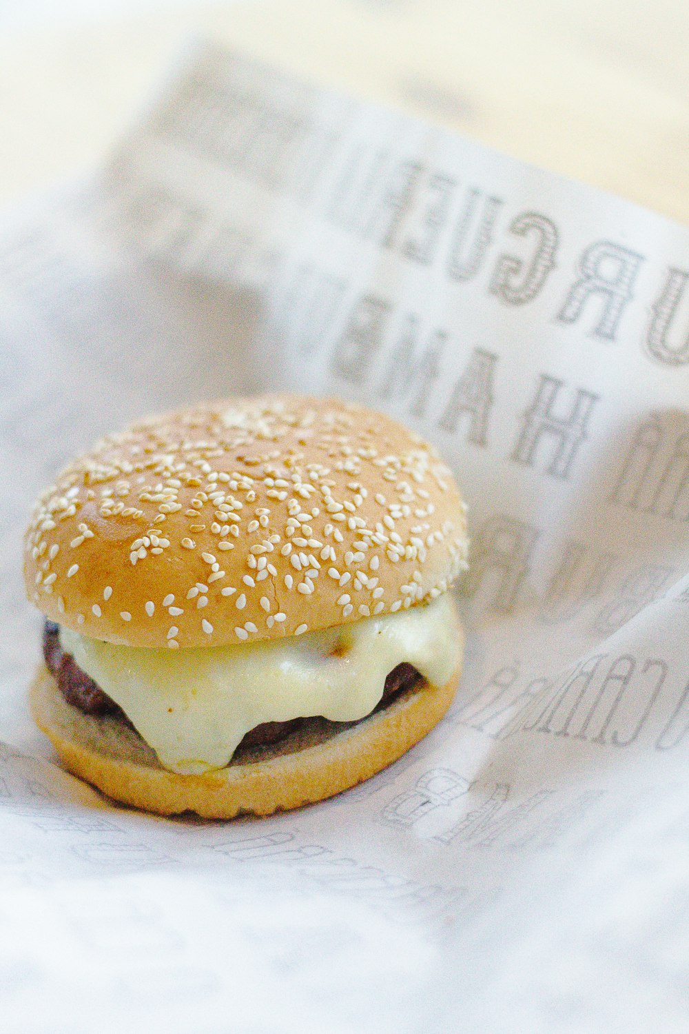 hambúrguer com queijo e alface
