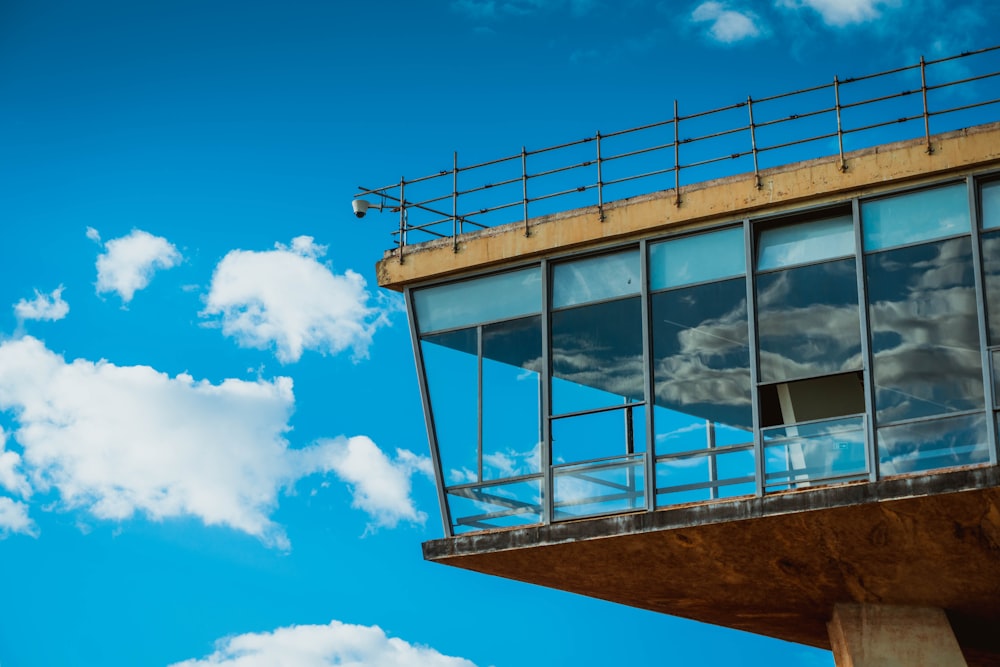 blue and white metal ladder under blue sky during daytime