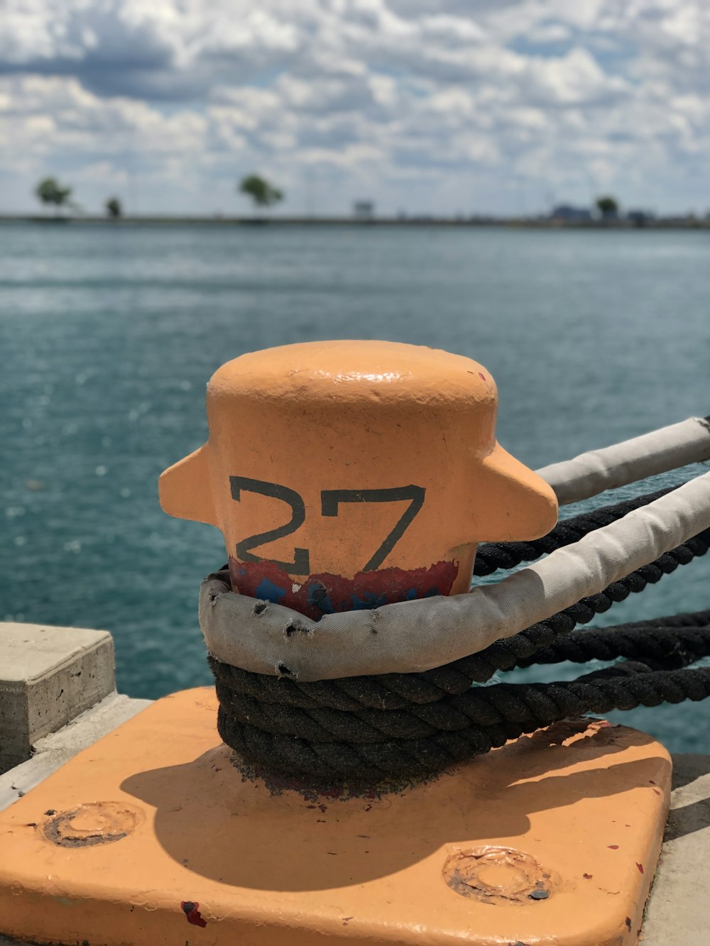 yellow and red plastic toy on brown wooden dock