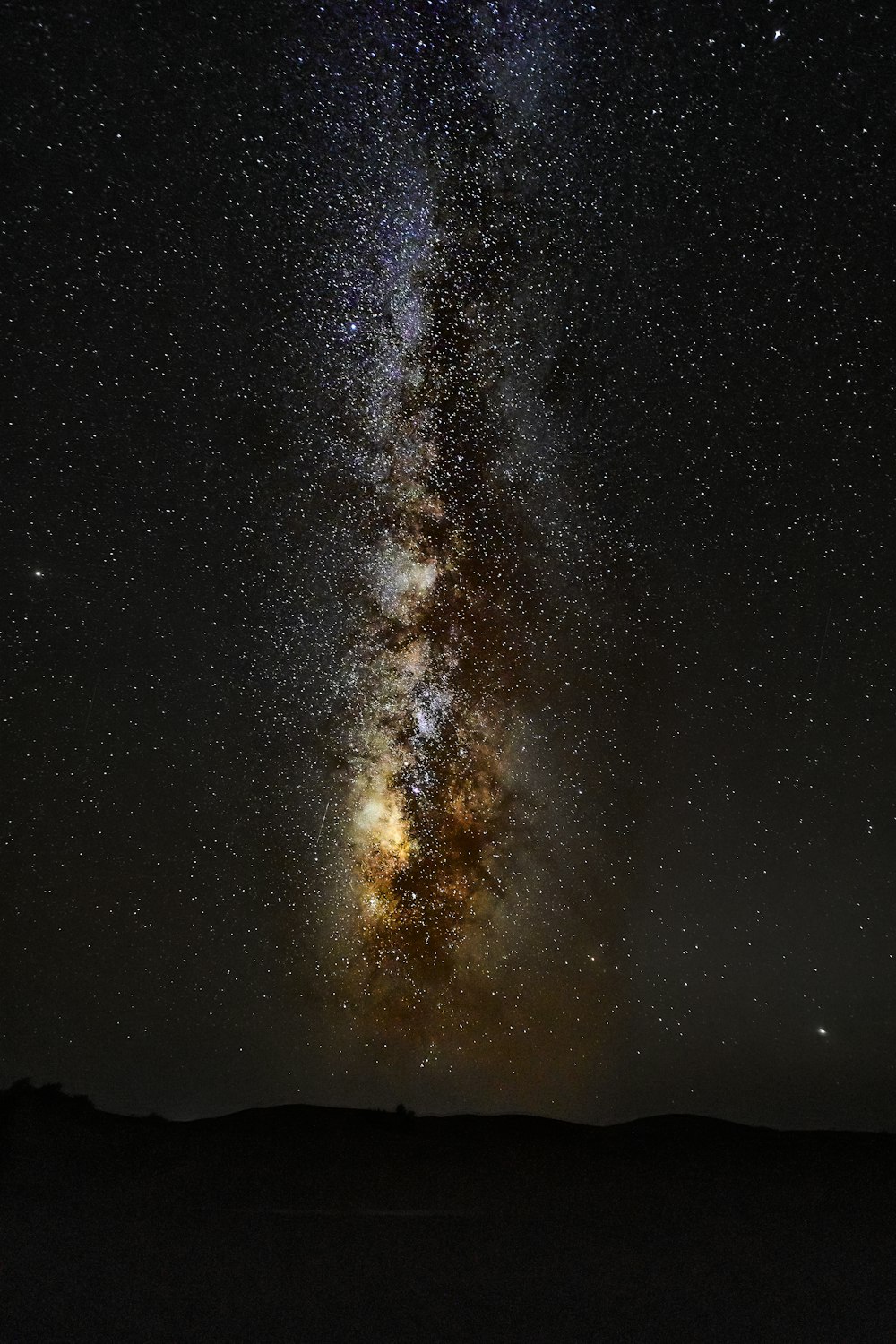 starry night over the mountain