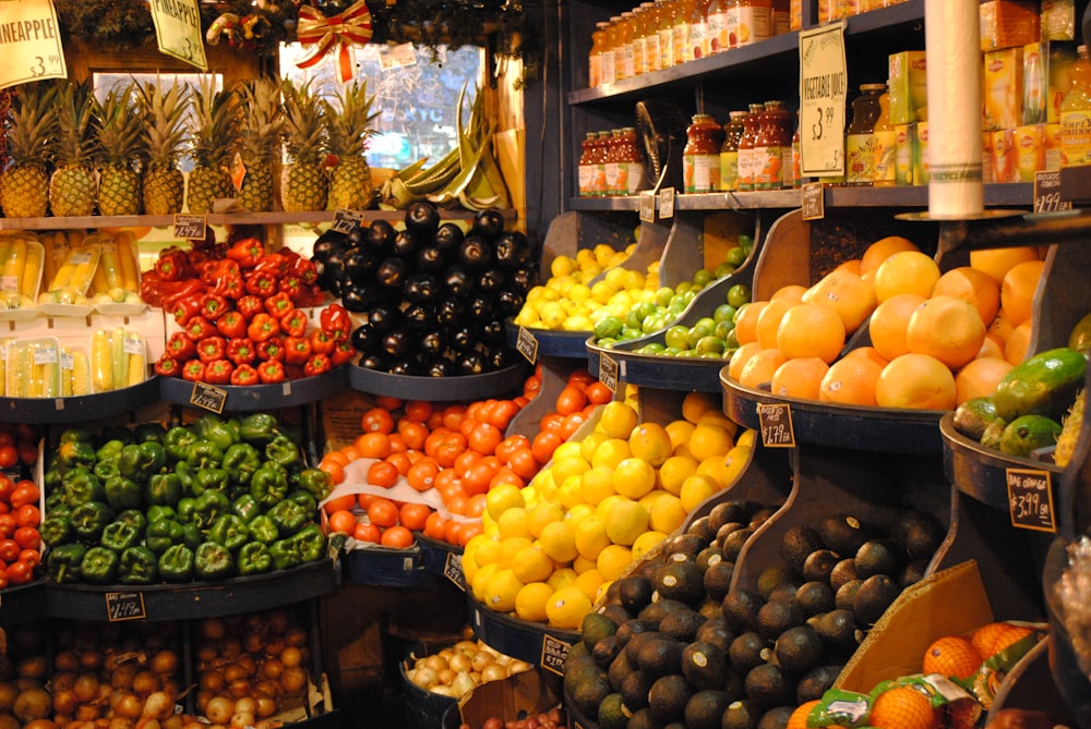 orange fruit on black fruit stand