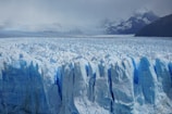 ice formation under gray sky