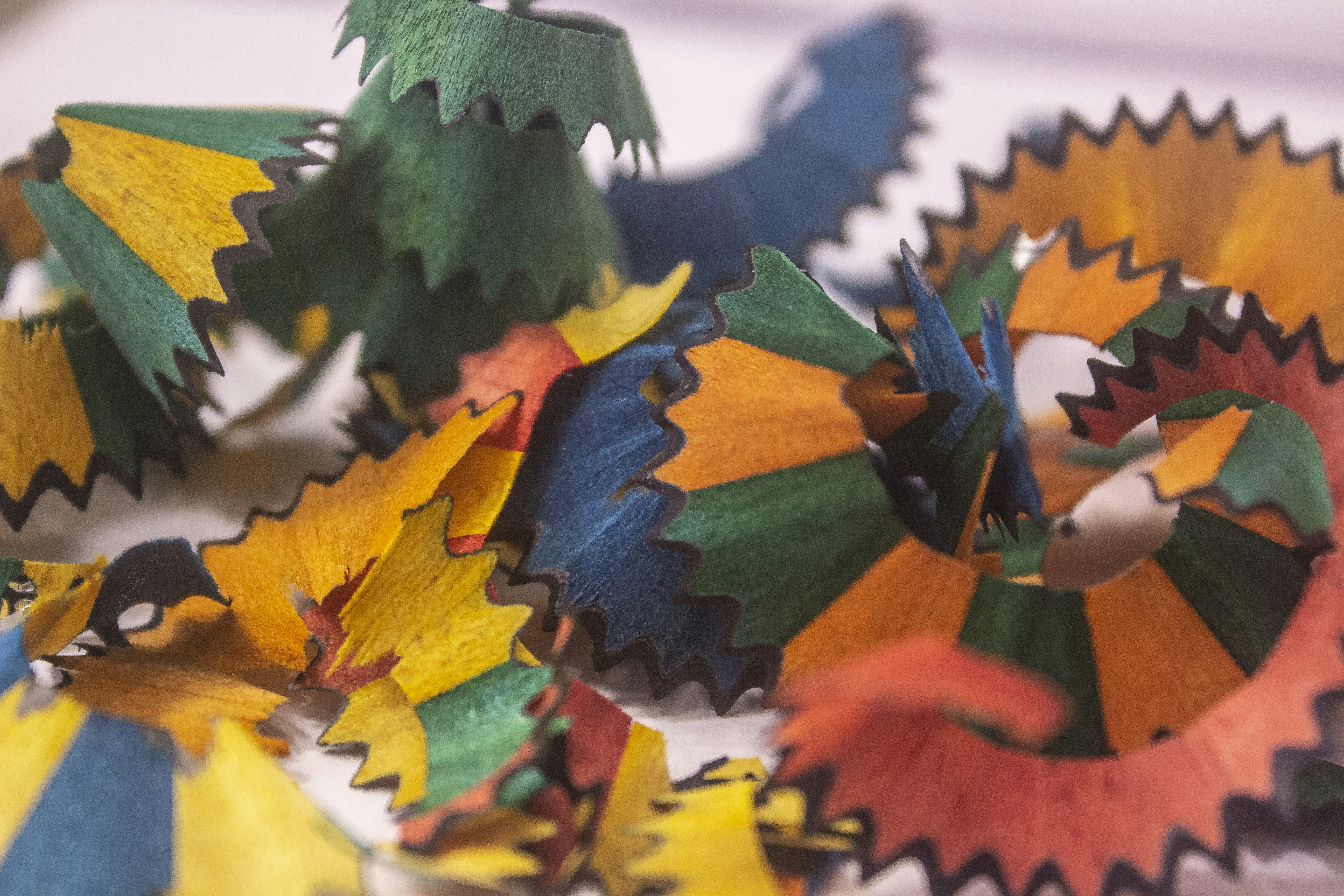 green black and orange abstract painting