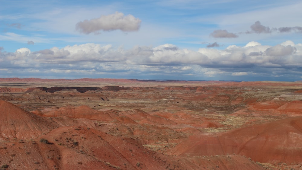 brown and gray mountains under white clouds and blue sky during daytime