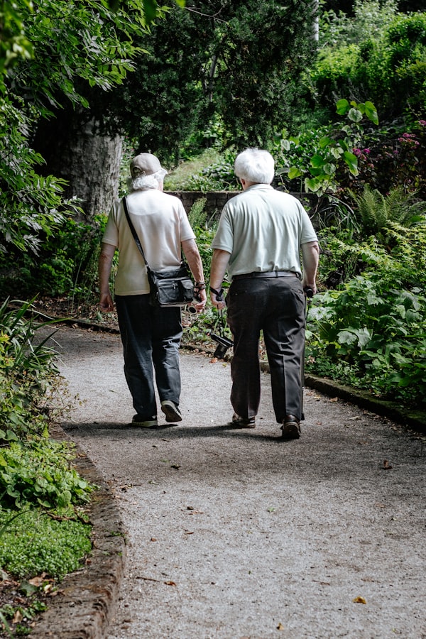Senior feeling relief