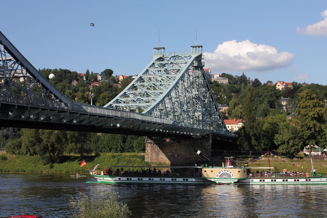 travelers stories about Suspension bridge in Blaues Wunder, Germany