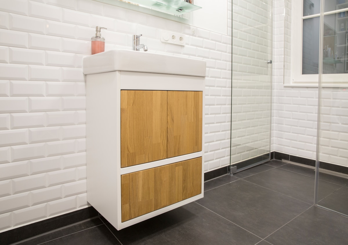 custom bathroom sink cabinet by cabinets by webb
