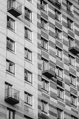 white and black concrete building