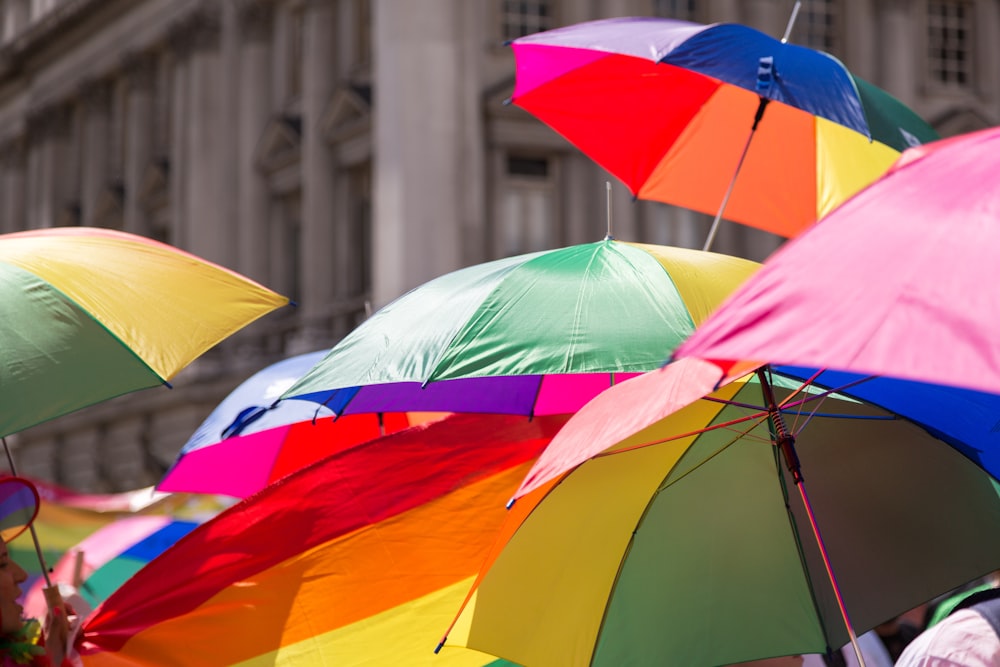 multi colored umbrella during daytime