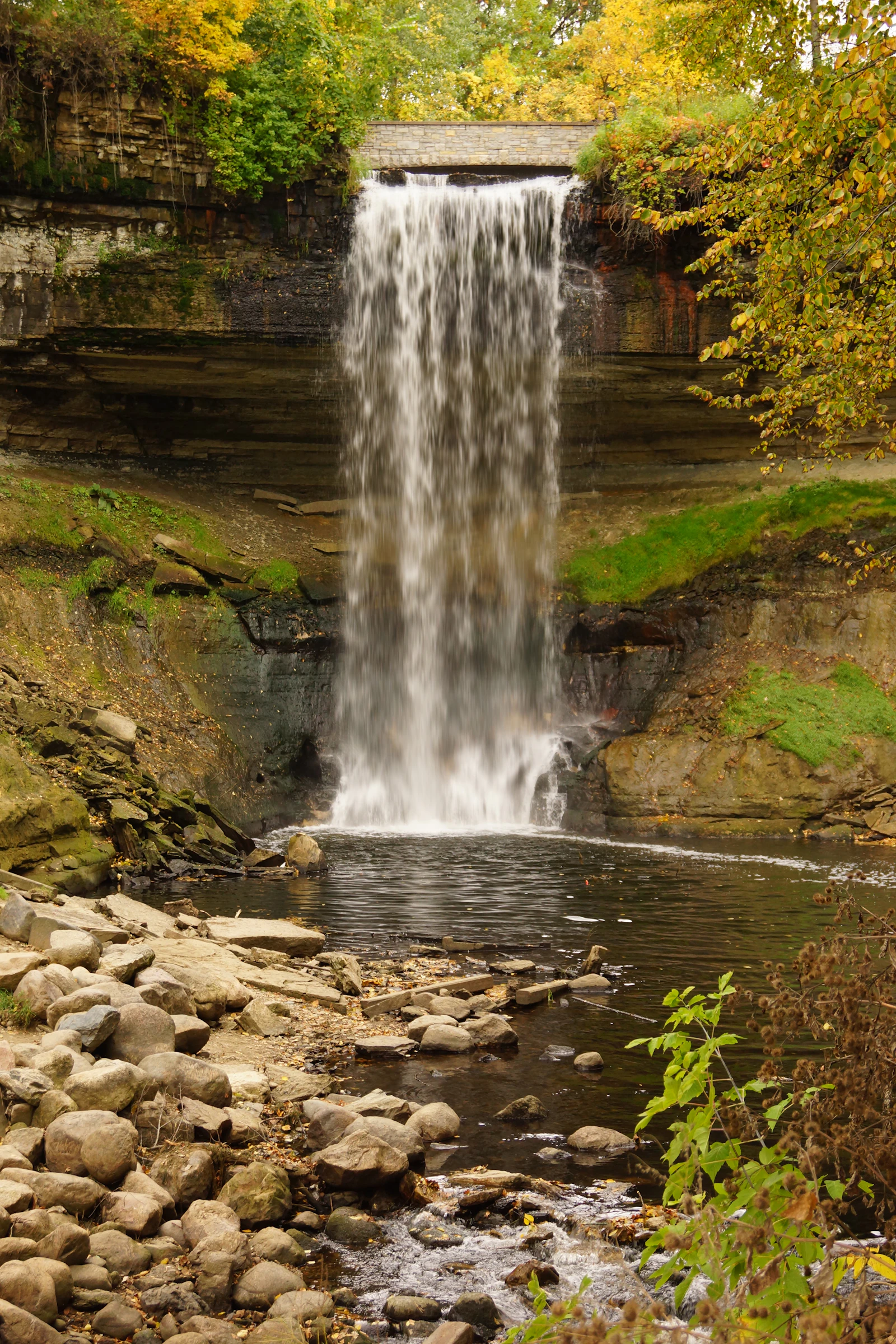 Autumn at Minnehaha Falls in Minneapolis