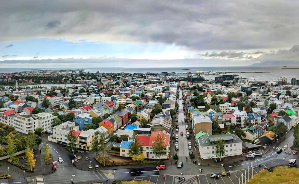 cars on road near buildings during daytime