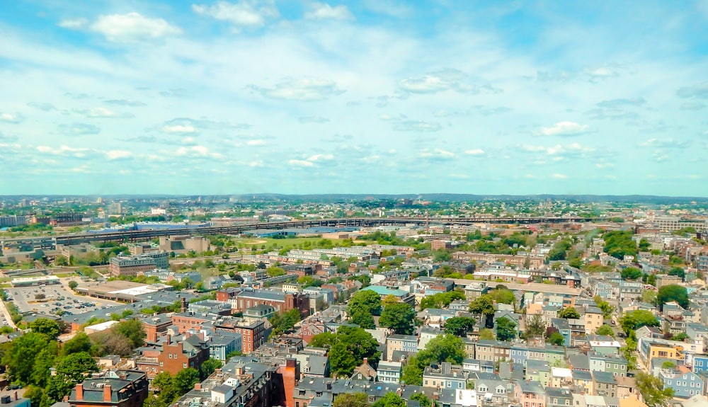 aerial view of city buildings during daytime