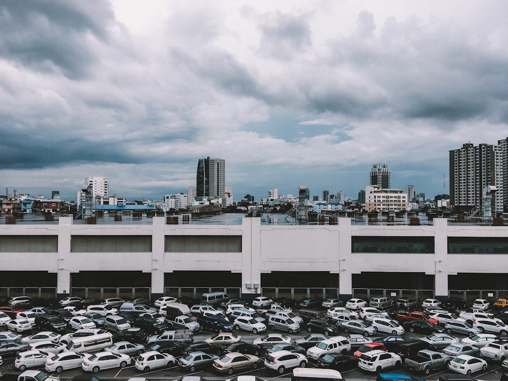 cars parked on parking lot during daytime