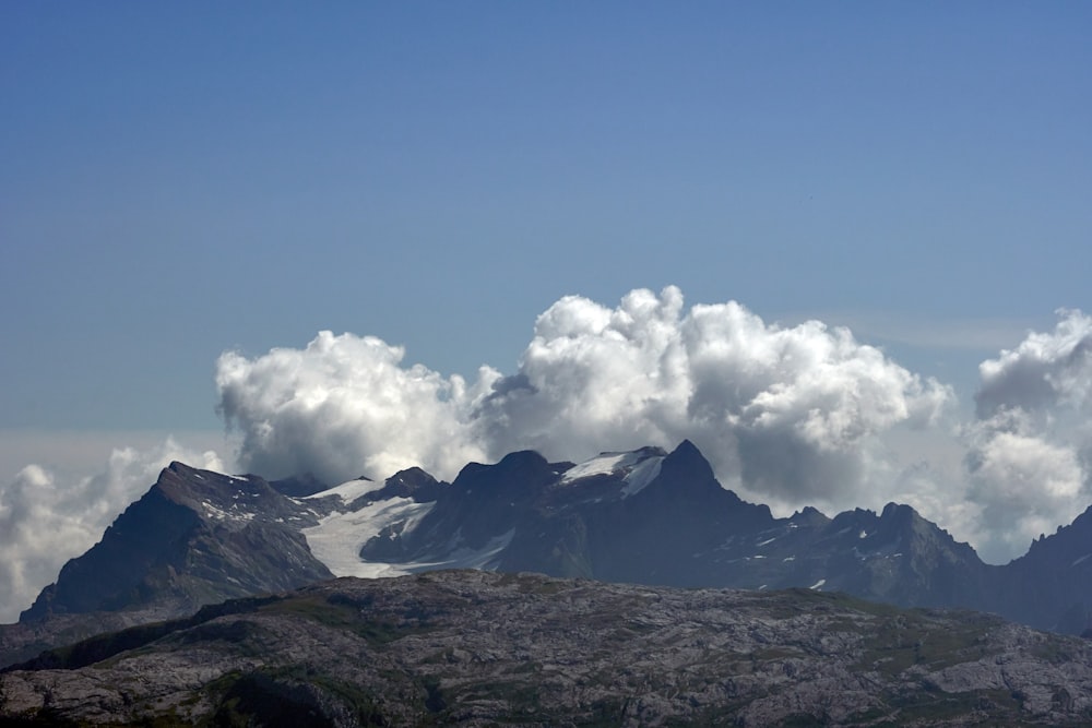 snow covered mountain under blue sky during daytime