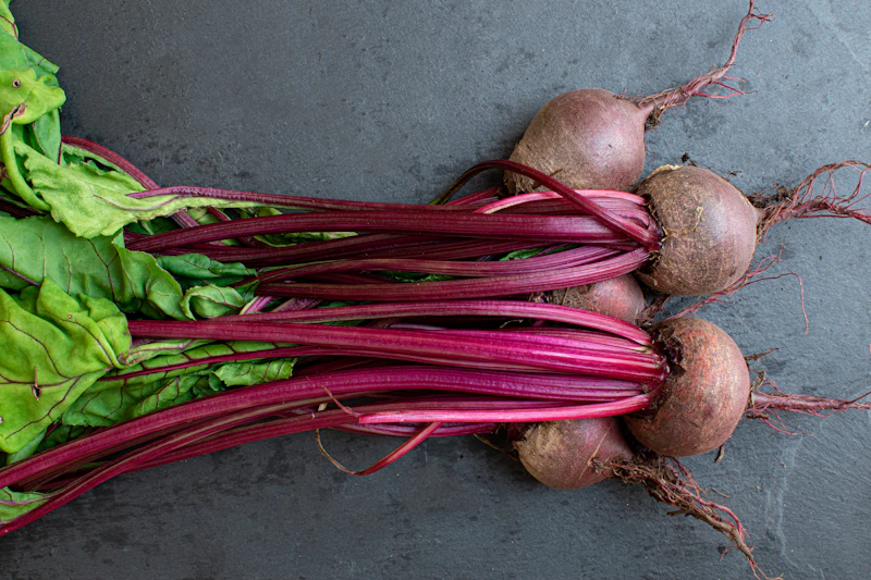 Fresh red beet root vegetable