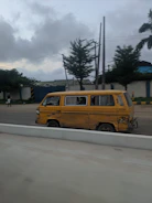 An Alcorpa van weaving through Tallahassee streets in the afternoon.