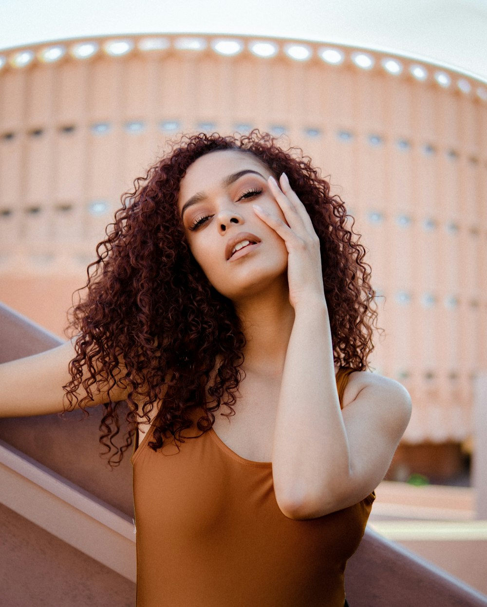 Woman in yellow tank top holding green leaves photo – Free Leaf Image on  Unsplash