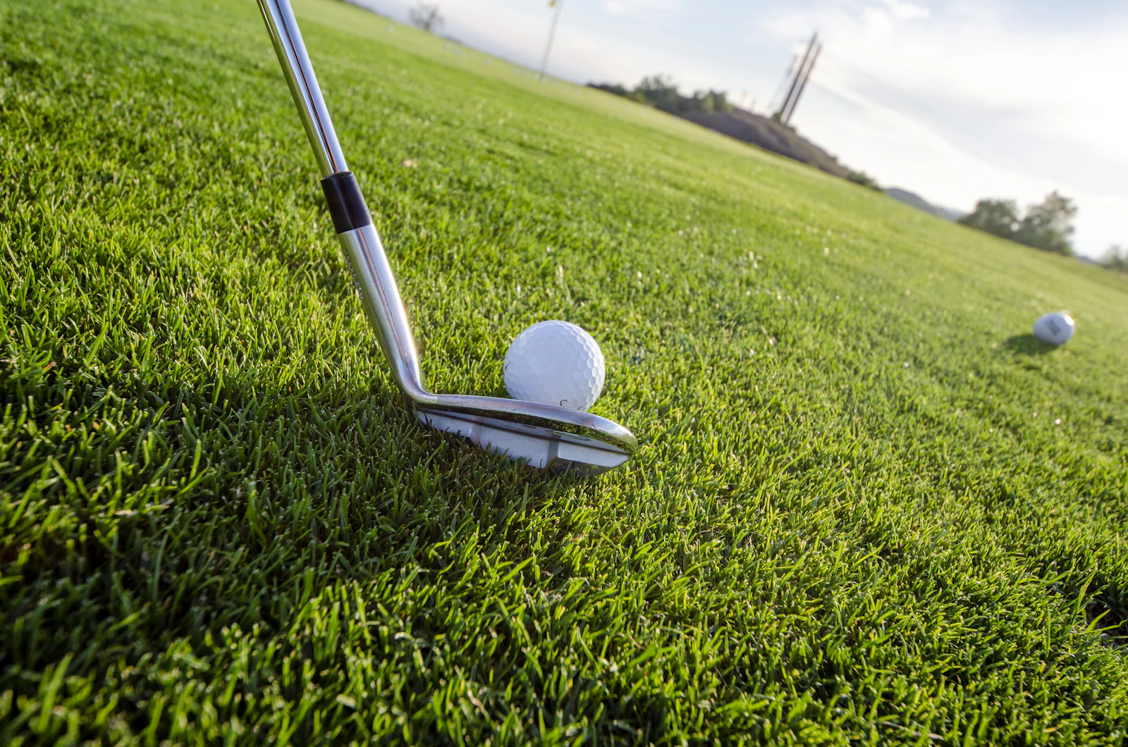Golf course and putting green